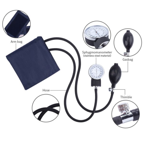 MS16 Manual blood pressure Sphygmomanometer with Stethoscope Home Arm Stethoscop
