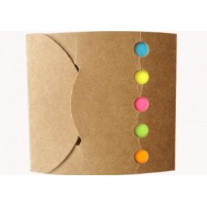 Wholesale 8 * 8cm size 350 GSM kraft paper, 5 color sticker notes Recycled Paper Notepad from china suppliers