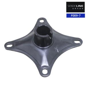 123X123mm Barber Chair Base Program Oil Pump Tray Turntable And Black Color