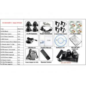 4pcs sony CCD Stand alone DVR,network DVR KIT ES-DL914HV40