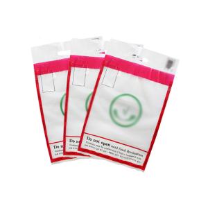 Perfect Printing Custom Tamper Evident Bag Waterproof With Sequential Numbering