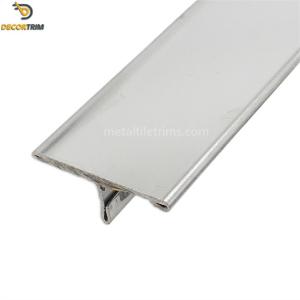 SS304 T Shaped Transition Strip 8k Mirror Finish Tile To Laminated Floor