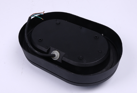 Oval Outdoor LED Bulkhead Black And White 15W 80lm/w CE/RoHS Approved