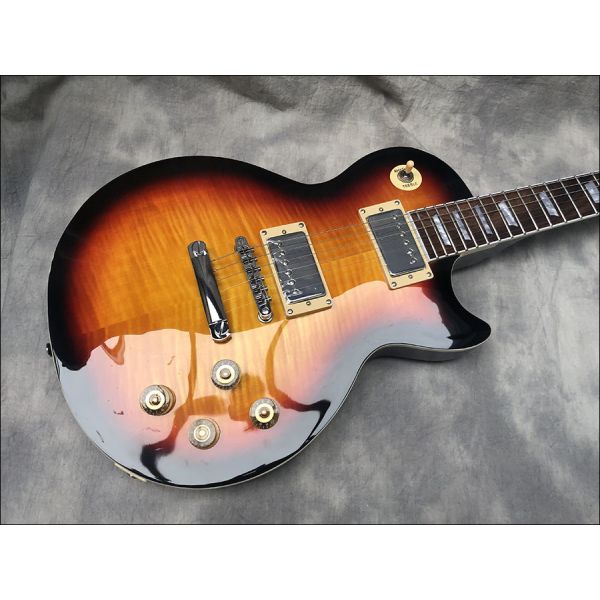 2019 High quality white electric guitar,Mahogany body With Flamed Maple Top,Chrome Hardware,free shipping