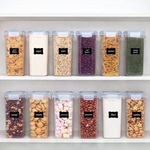 Hot Selling Plastic Cereal Storage Jars Airtight Food Storage Container Set