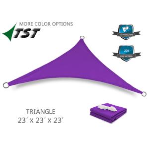Polyester Fabric Shade Structures Triangle Shade Sail UV Top ISO 9001 Listed