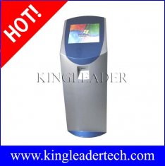 19 inch custom self service kiosk with customizable components like barcode