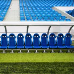 China 12 Seats Outdoor Stadium Seating , Soccer Shelter Bench For School Stadium on sale