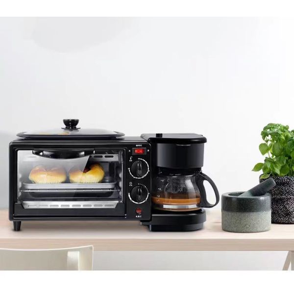 2 Heating Pipes Electric Oven Coffee Machine Frying Pan Multifunctional