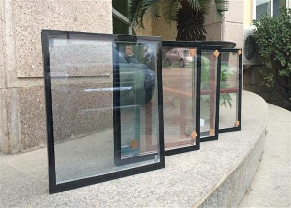 Hollow Structure Heat Insulating Glass , 3mm - 8mm Thickness Double Glazed Window Glass