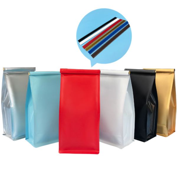 High Quality Eight-Sided PE Plastic Tin Roll Edge Storage Bag Reusable Flat Bottom Organ Bag Fresh Food Seal Flat Bottom Bag