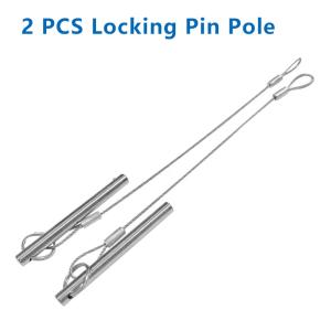 2 PCS Latch Inserted Pin for Carbon Fiber Rod Plug Fit all Surveying Pole Bolt