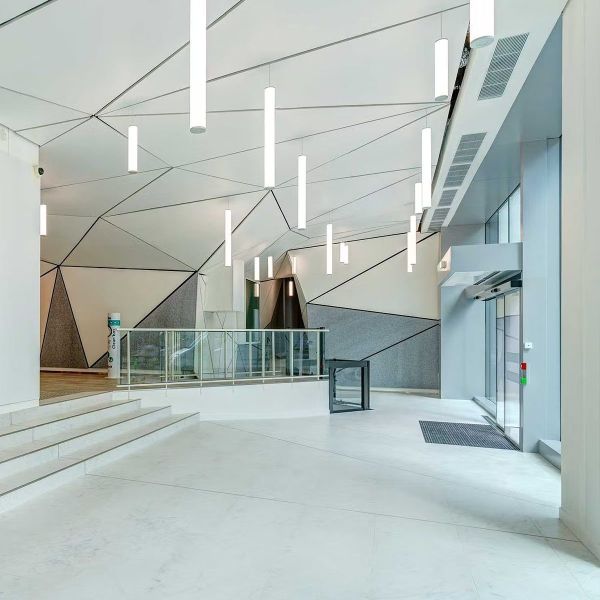 3D Formica White Laminate 2/2/0.5mm Microperforated Acoustic Panels Soundproofin