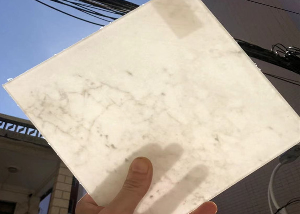 Quality Lightweight Double Laminated Glass With Thin Onyx Stone for sale