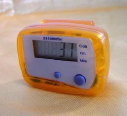 Step count with back clip for fixing on belt