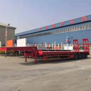 12R22.5 Tire Q235 Heavy Duty Semi Trailer 80 Ton CCC With Mechanical Ladder