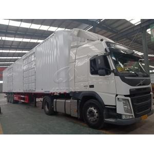 40-80 Tons Capacity Curtain Side Semi Trailer With Dual Line Braking System And