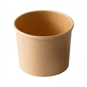 China Kraft Paper PLA Liner Biodegradable Disposable Bowls Chinese Cuisine Takeaway on sale