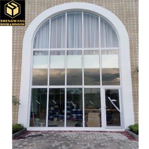 Wholesale White Aluminum Sliding Windows Custom Design Smooth Commercial Aluminum Horizontal Sliding Windows from china suppliers