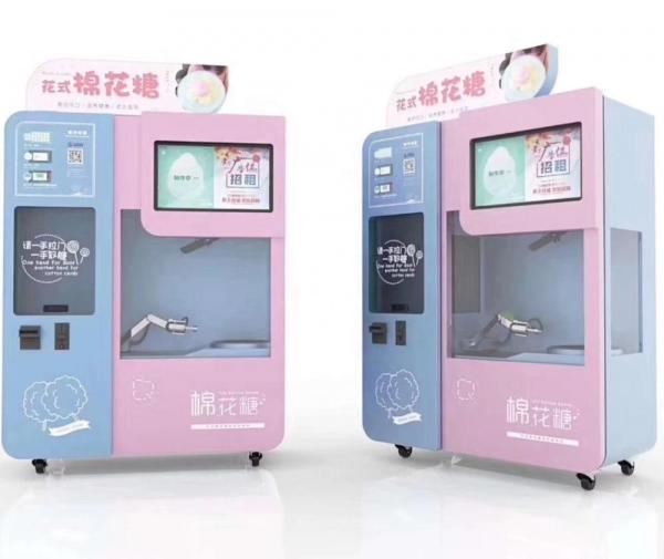 Quality Floss Flower Vending Cotton Candy Making Machine Automatic Customized Color for sale
