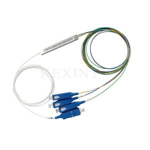 1x3 SC / UPC Fiber Optical Plc Splitter 1 M Length