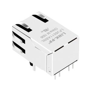 XFATM9R-CTLSxu1-4M Network Modular RJ45 Female Jack, 1 x 1 Jack Tab up