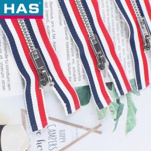 #12 Stainless Steel Zippers Customizable Metal Open End Zipper Durable