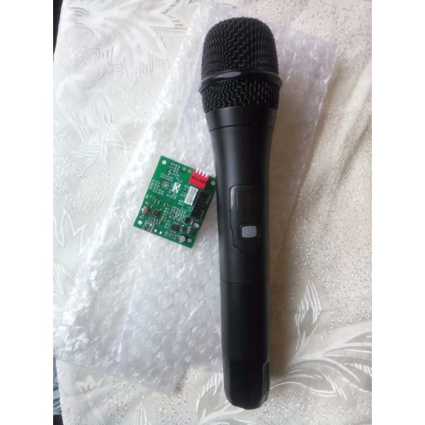 Quality UHF-R  16 channels selectable frequency microphone with modules PCB / micrófono / plastic speaker, public speaker for sale