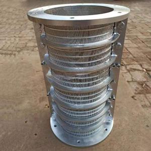Stainless Steel Durable Wedge Wire Rotary Drum Fish Barrier Screens wedge wire