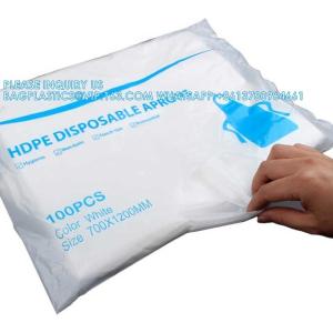 Biodegradable, Large Size Disposable PE Apron For Adult Waterproof Plastic Apron