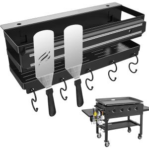 Wholesale Free Installation BBQ Caddy with Knife Holder for 28&quot; 36&quot; Griddle Gas Grill Charcoal Grill Accessories Storage Box from china suppliers