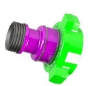 Wholesale INTEGRAL CROSSOVER ADAPTER , 5 FIG 1502 MALE SUB X 2 FIG 1502 FEMALE SUB c/w LUG NUT from china suppliers
