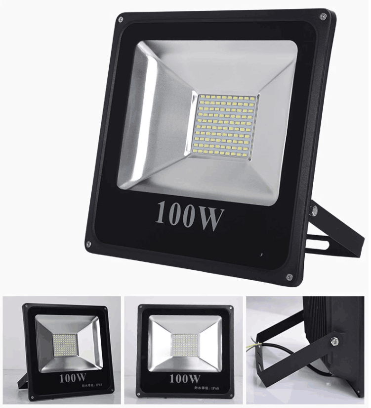 High Lumen Aluminum Housing IP66 100W led flood light SMD2835 with light fixture