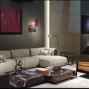 70x30cm Customized Coffee Table Combinational Marble Square Style