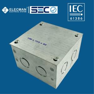 IEC 61386 Steel Electrical Conduit Junction Box Welded Outside Electrical