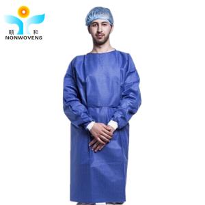 120*140cm Disposable Sterile SMMS Surgical Gown Polyester WaterProof Surgical