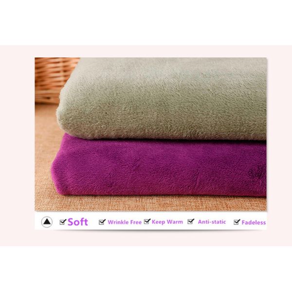 100% polyester double sides warm cuddle soft handle velboa fabric for bedding