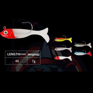 Custom Plastic Injection Moulds For Soft Baits Biodegradable 4 Inches 6.4g