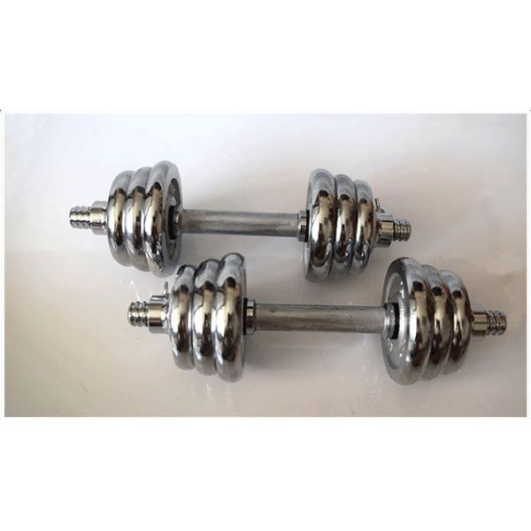 10kg-60kg man weight lifting cast iron adjustable electroplated dumbbell for