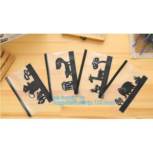 For Document or Swimwear pp plastic zip lock bag, zipper frosted PVC underwear