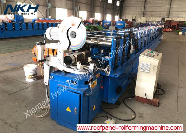 Quality Octagon Pipe Shutter Door Roll Forming Machine With PLC Computer Control System for sale
