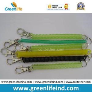 Custom OEM Flexible Coiled Lanyard Phone Strap Safe Spring Hook