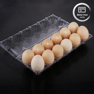 12 Hole Transparent Plastic Durable Egg Blister Tray Cartons for Secure