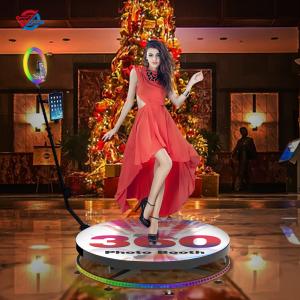 Automatic Rotating Spinner 360 Photo Booth Platform For Wedding Promote
