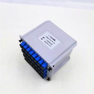 Low Loss Multimode Fiber Optic Splitter , Fiber Optic Splitter Cassette With