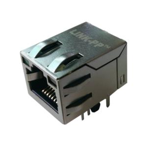 JX10-0045NL , LPJ6277AWNL Rj45 Magnet Jack 10/100Base-T Latch-up Shield W/LED