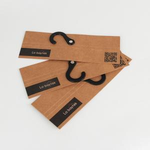 Wholesale Eco Friendly Custom Printed Natural Brown 400gsm Kraft Paper Hanger Sample Card For Fabric from china suppliers
