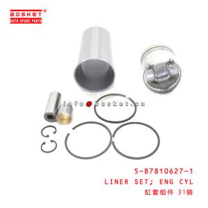 China 5-87810627-1 Engine Cylinder Liner Set suitable for ISUZU  4JB1 5878106271 on sale