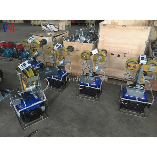9 - 13mm OPGW Stringing Tools Self Moving Traction Machine Transmission Line Tool 140W