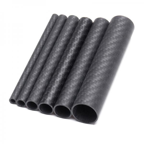 Quality Round Twill Weave Carbon Fiber Tubing 16MM 3K Matte for sale
